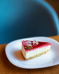 piece of cake with cherries