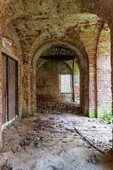 interior of an abandoned Orthodox church