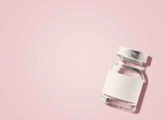 Variant vaccine in bottle, Covid-19 Omicron.