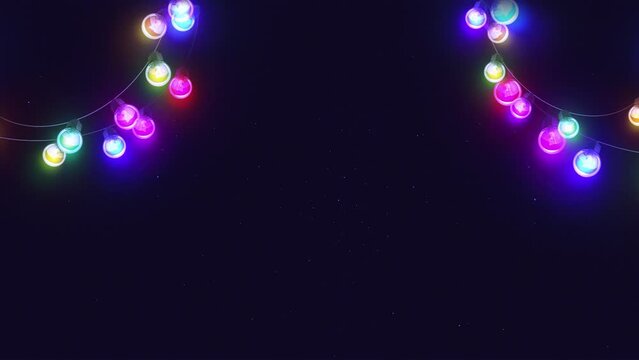 Flicker wall lights. Flashing lights Lanterns for clubs and discos. Matrix beam headlights. Nightclub halogen lamp. Modern neon spectrum. Seamless loop 3d render