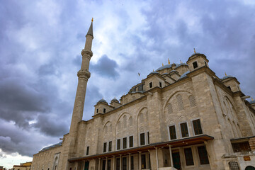 Fototapeta na wymiar Fatih Mosque in Istanbul. Ramadan background photo