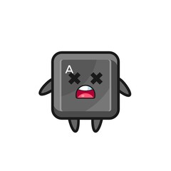 the dead keyboard button mascot character