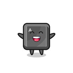happy baby keyboard button cartoon character