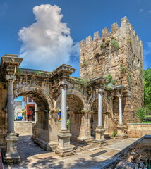 Obraz premium Hadrian's Gate in Antalya, Turkey