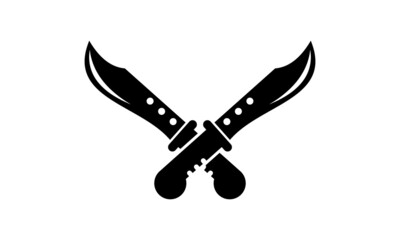 logo knife design illustration
