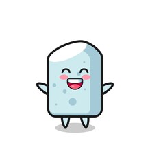 happy baby chalk cartoon character