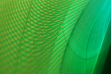 Green digital tech background design with abstract illuminated lines