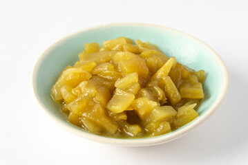 Canned Green Chilis in a Bowl