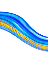 abstract of colors in blue and yellow