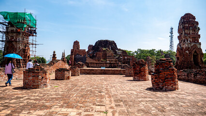 Historical site of Ayutthaya, Thailand, Asia - obrazy, fototapety, plakaty
