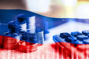 Bankruptcy and crisis concept. Economic crisis that will seriously affect Russia in 2022 due to the...