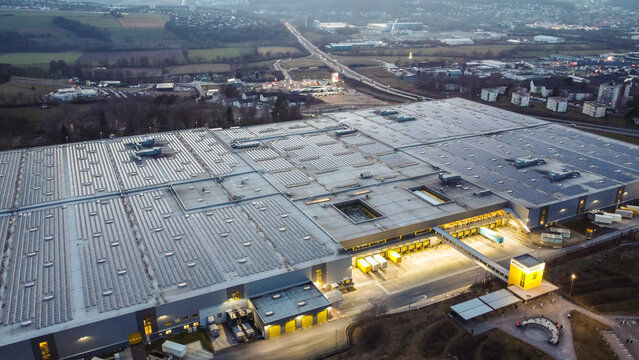 Amazon Logistics Center Germany in Bad Hersfeld - BAD HERSFELD, GERMANY - MARCH 10, 2021
