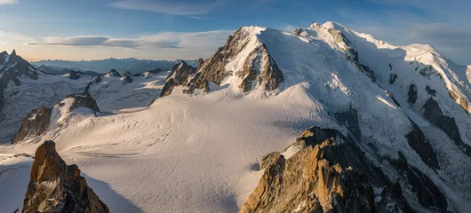 Crédence de cuisine en verre imprimé Mont Blanc Mt. Blanc panorama
