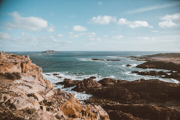 Olas y mar argentino