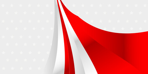 Red and white background