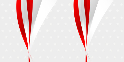 Obraz premium Red and white background