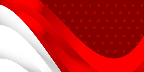 red and white background