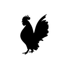 The Best Short-legged Bantam chicken Silhouette Picture