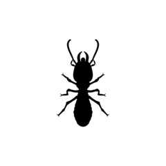 The Best Termite Silhouette Image With White Background