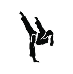 Fototapeta na wymiar taekwondo logo vector illustration 