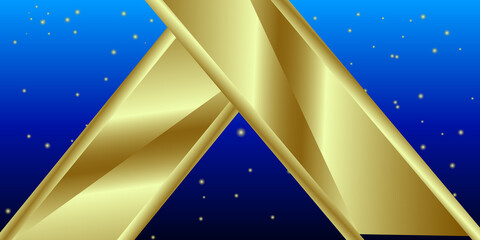 Blue and gold background vector