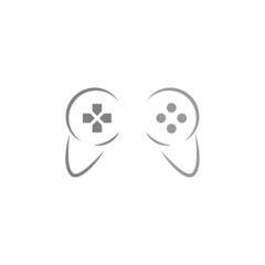 Gamepad icon logo design template vector illustration