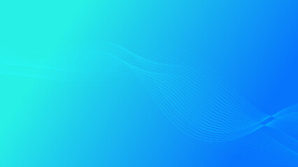 abstract futuristic smooth curve line on green and blue gradient color background for modern creative graphic design