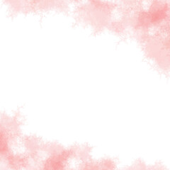 Fototapeta na wymiar 水彩テクスチャの背景素材　ピンク　春イメージ　正方形