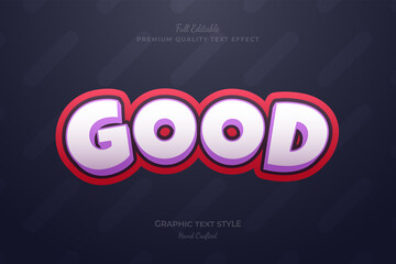 Good Cartoon editable premium text effect font style