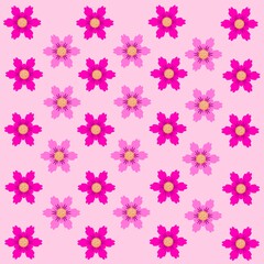 Flower vector design pattern background