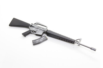 mini model gun isolated on white background