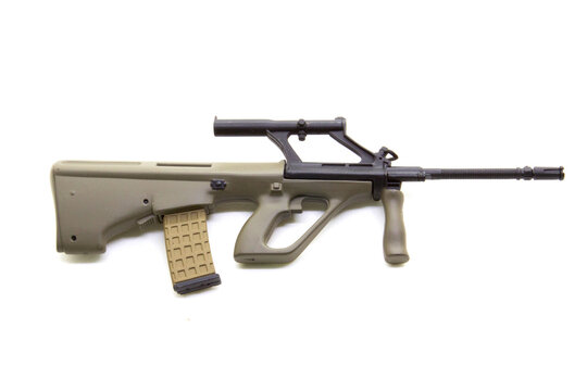 mini model gun isolated on white background