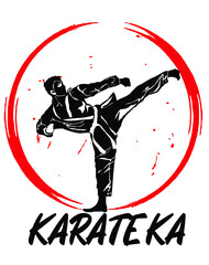 karate simple logo vector  © irvan