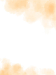 水彩テクスチャの背景素材　オレンジ　秋イメージ　縦長