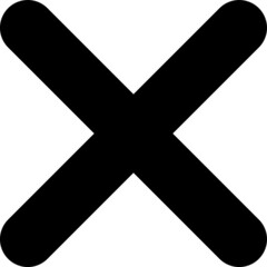 X symbol icon vector illustration on white background..eps