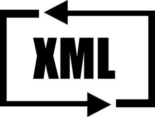 XML transformer icon vector illustration on white background..eps