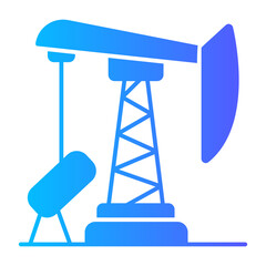 oil pump gradient icon