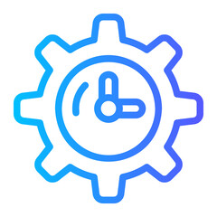 Obraz premium manufacturing gradient icon