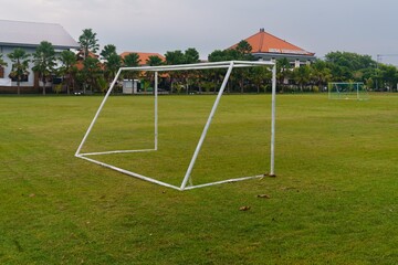 Soccer goal at school
