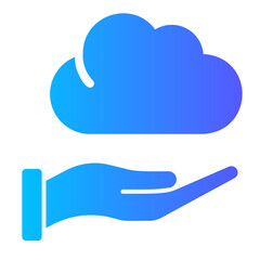 cloud gradient icon
