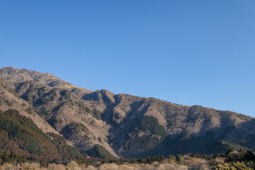 静岡県富士宮市朝霧高原からの毛無山