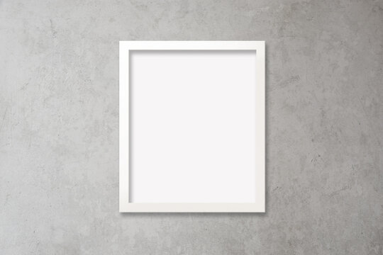 White Frame Scandinavian Mockup for 20x24 Art