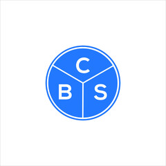 CBS letter logo design on White background. CBS creative Circle letter logo concept. CBS letter design. 