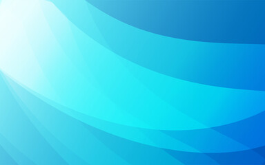 Blue abstract background with wave and shapes. Blue gradient shapes background vector.