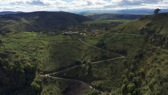 Aerial, Dashbashi Canyon, Georgia