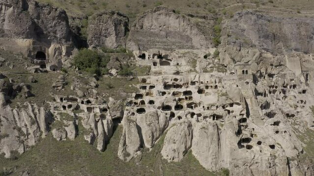 Aerial, Vardzia Cavetown, Georgia