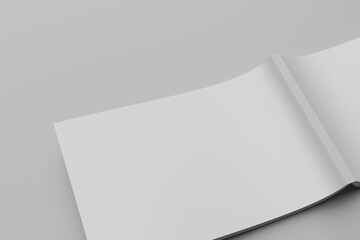 Landscape book cover mockup