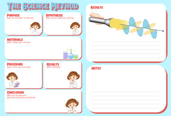 The science method worksheet for children