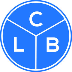 Fototapeta premium CLB letter logo design on White background. CLB creative Circle letter logo concept. CLB letter design. 