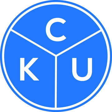 CKU letter logo design on White background. CKU creative Circle letter logo concept. CKU letter design. 
